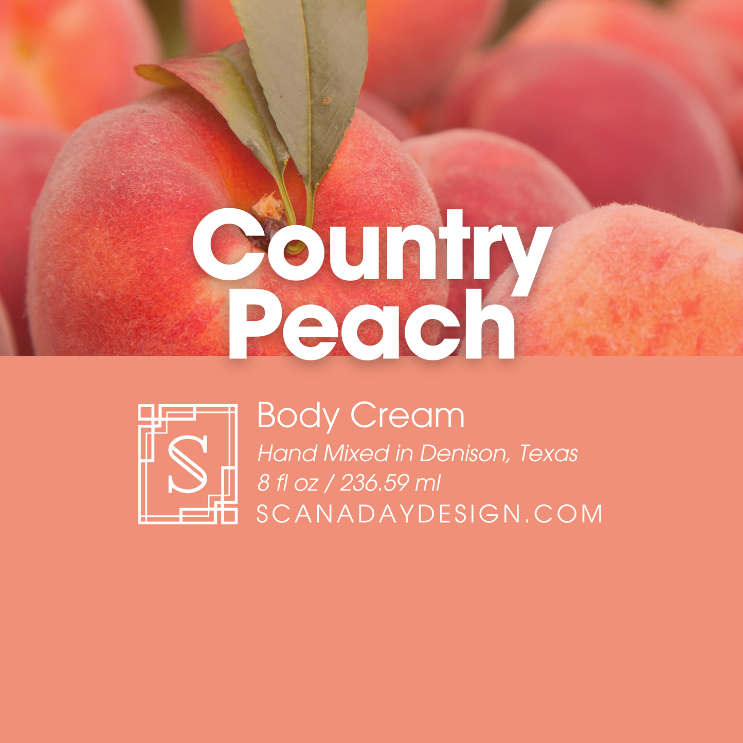 Country Peach | 8oz Body Cream