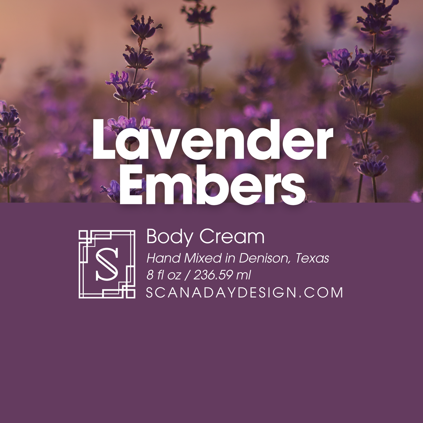 Lavender Embers | 8oz Body Cream
