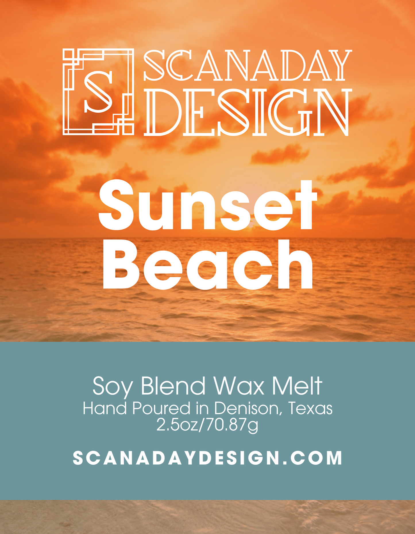 Sunset Beach Wax Melt 2.5oz