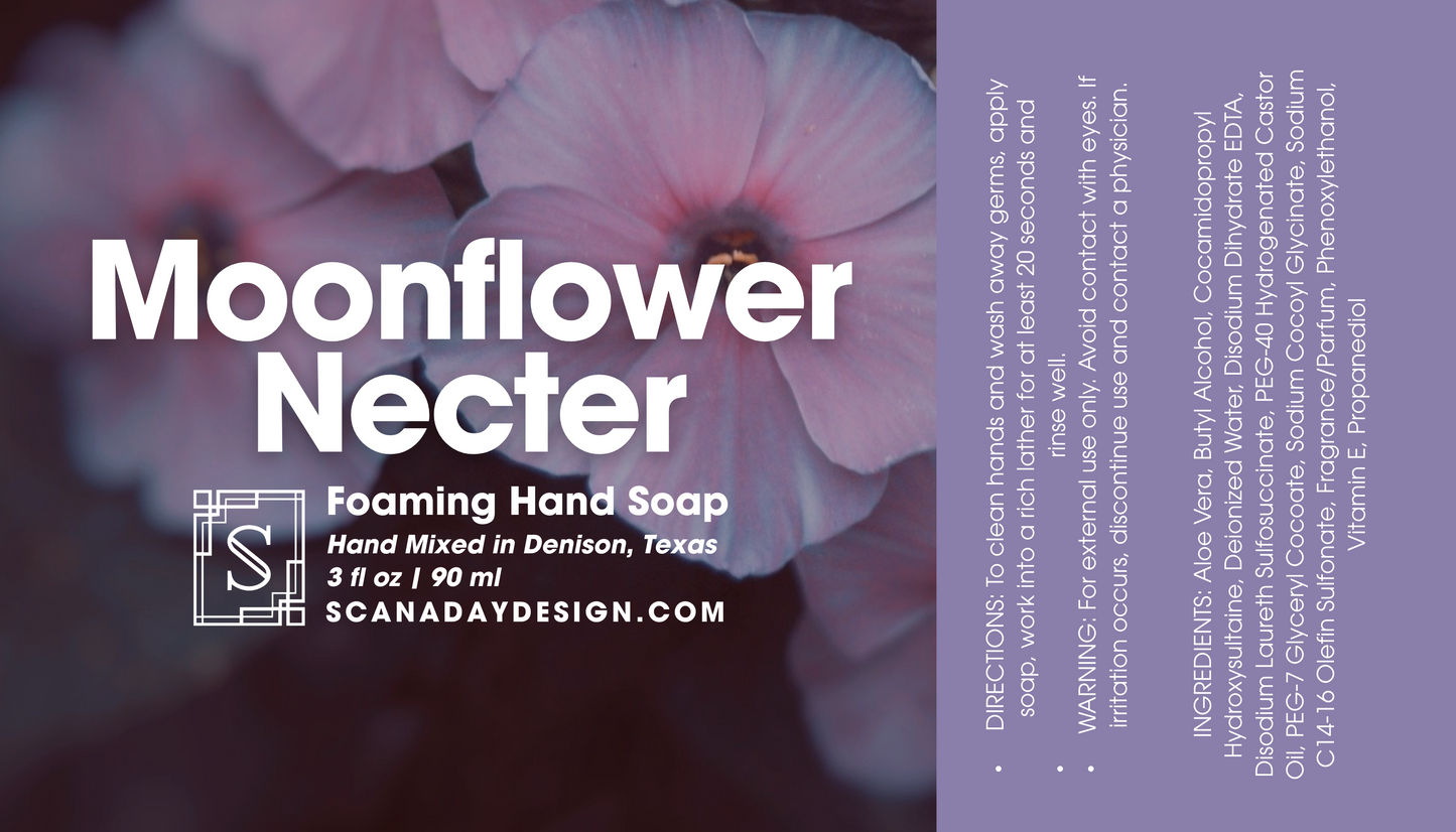 Moonflower Nectar | 8oz Foaming Hand Soap