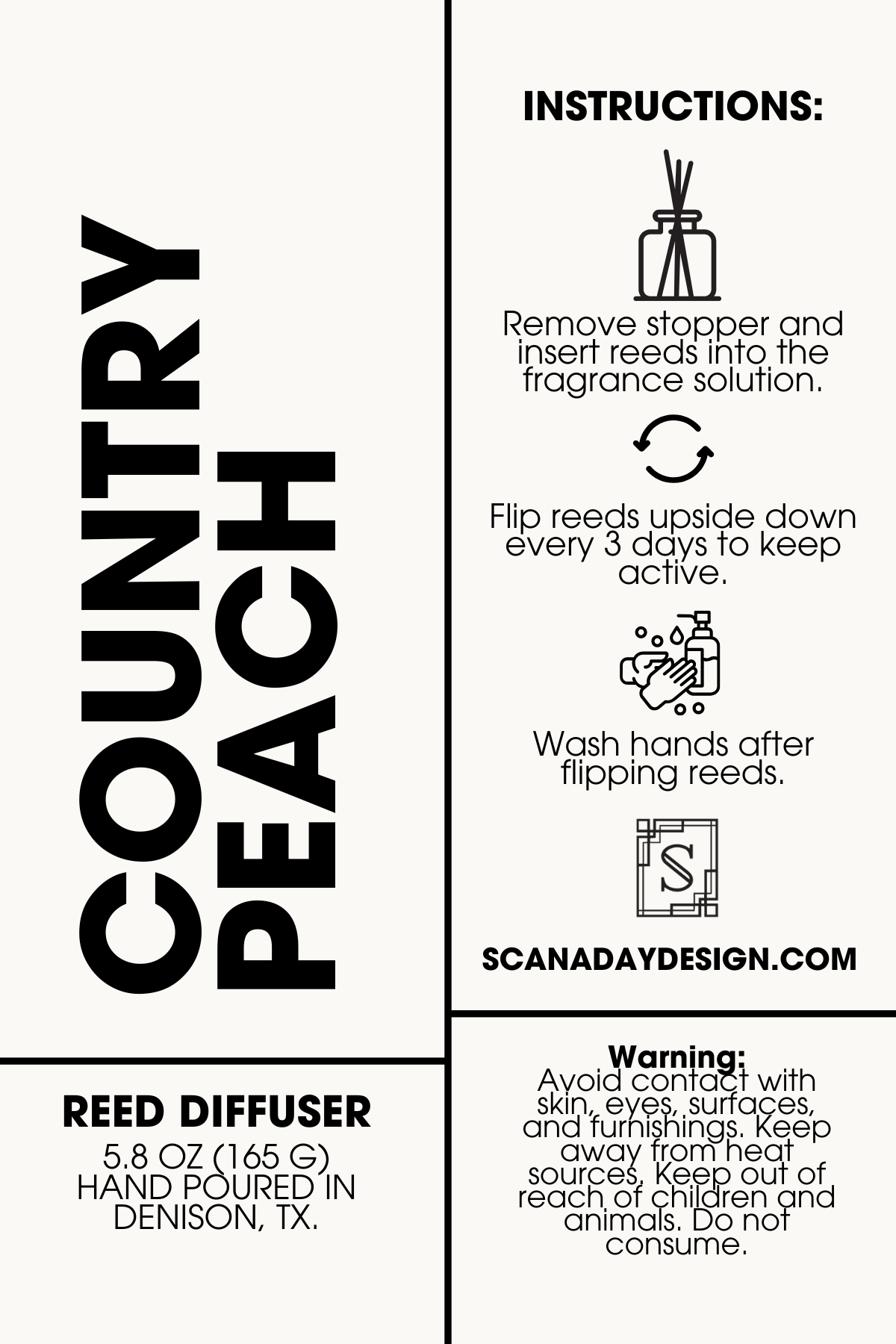 Country Peach | Reed Diffuser