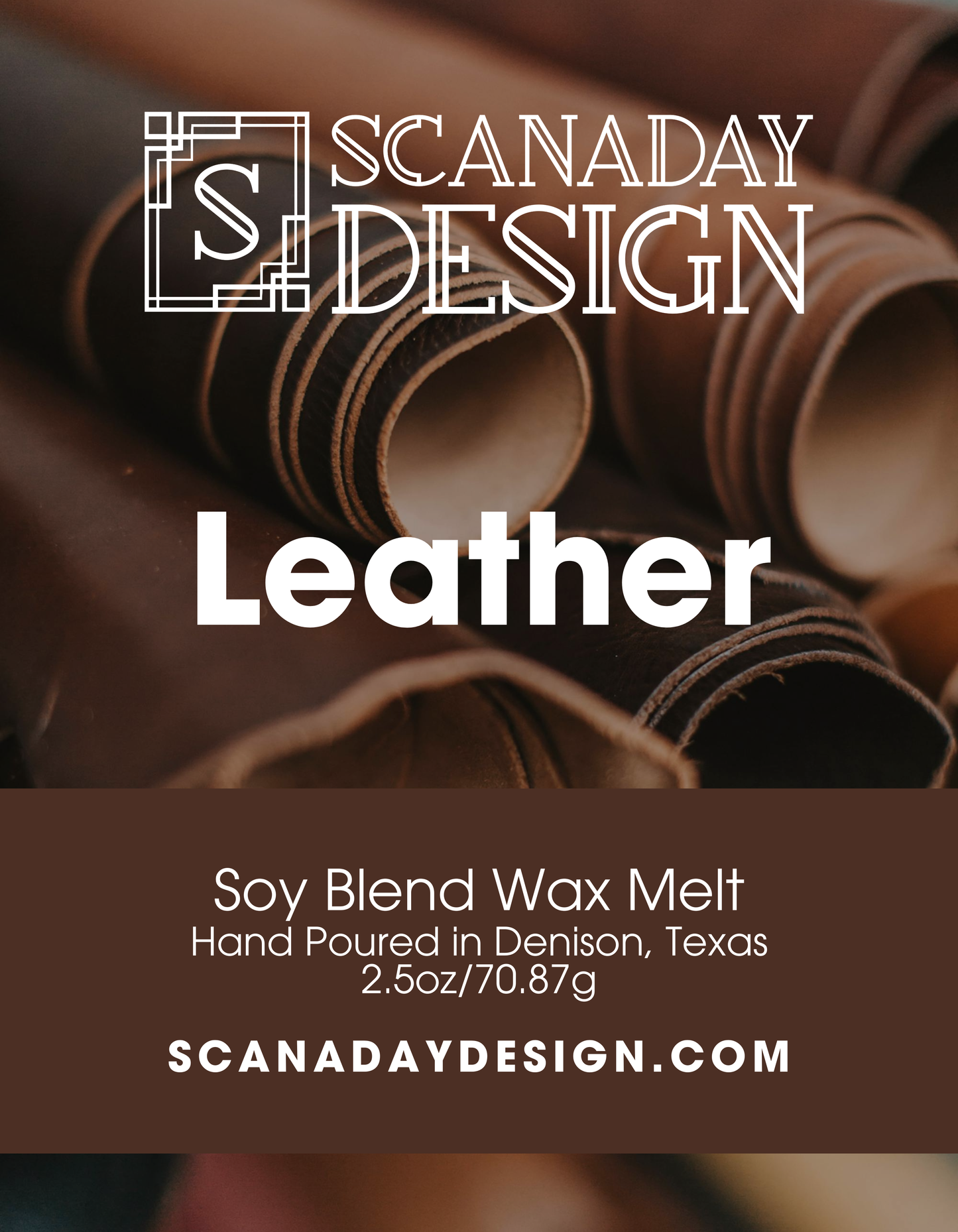 Leather and Labdanum Wax Melt 2.5oz