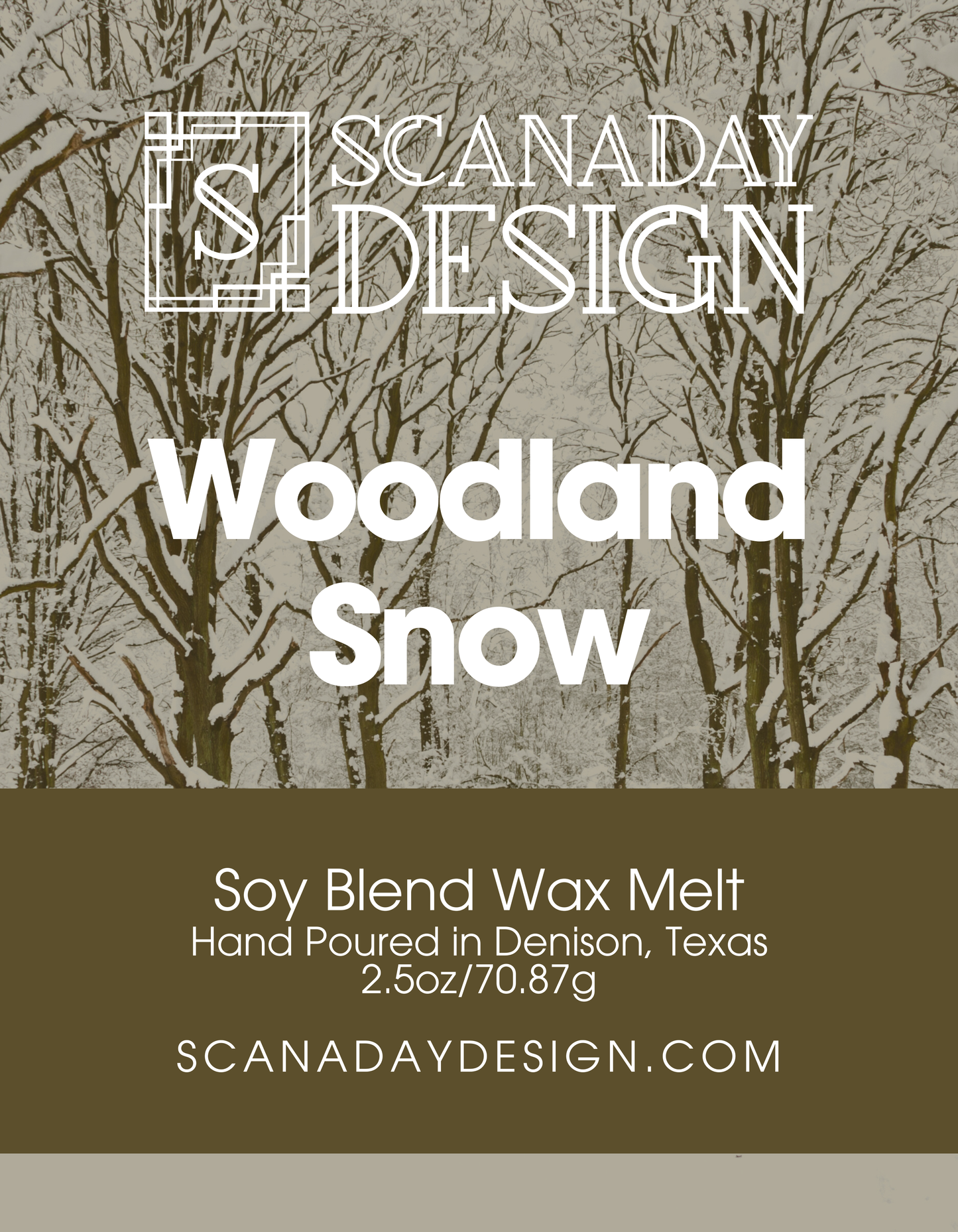 Woodland Snow | Soy Blend Wax Melt 2.5oz