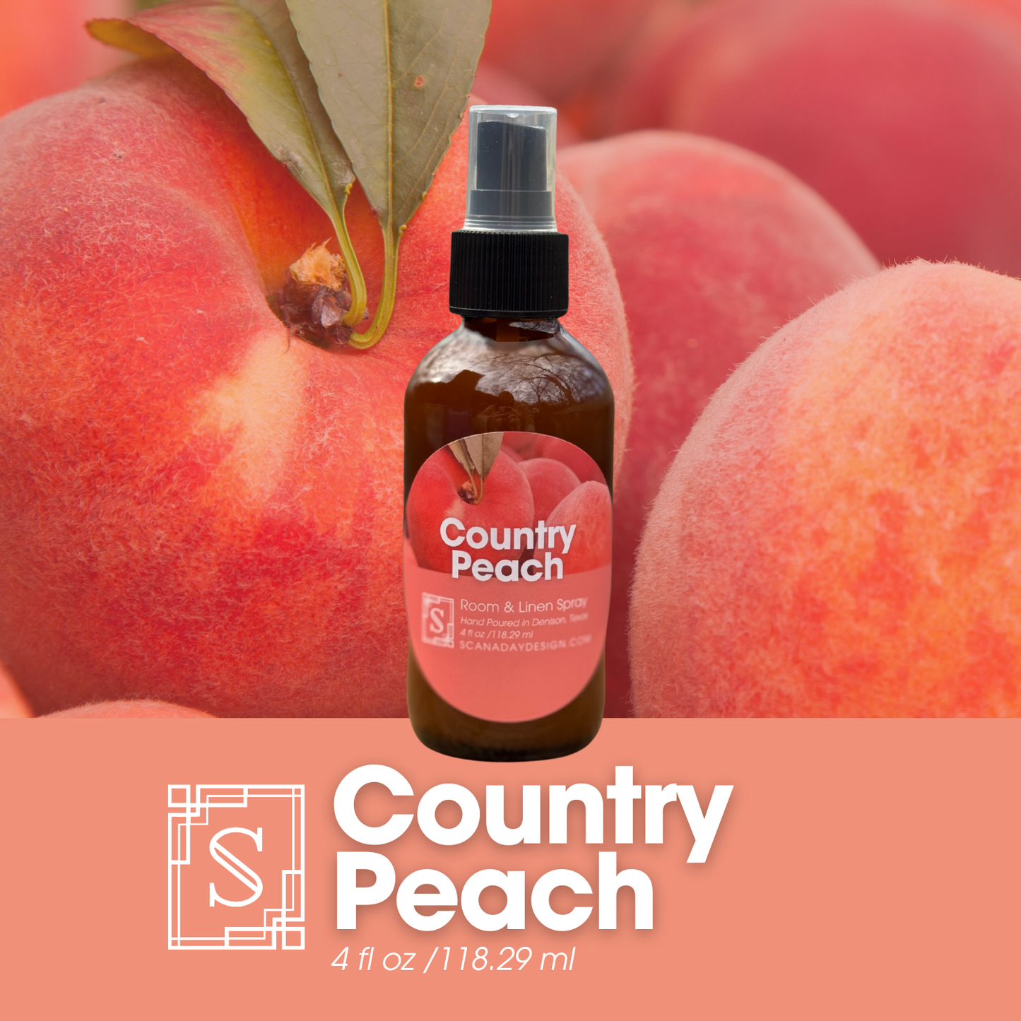 Country Peach | Room & Linen Spray - 4oz