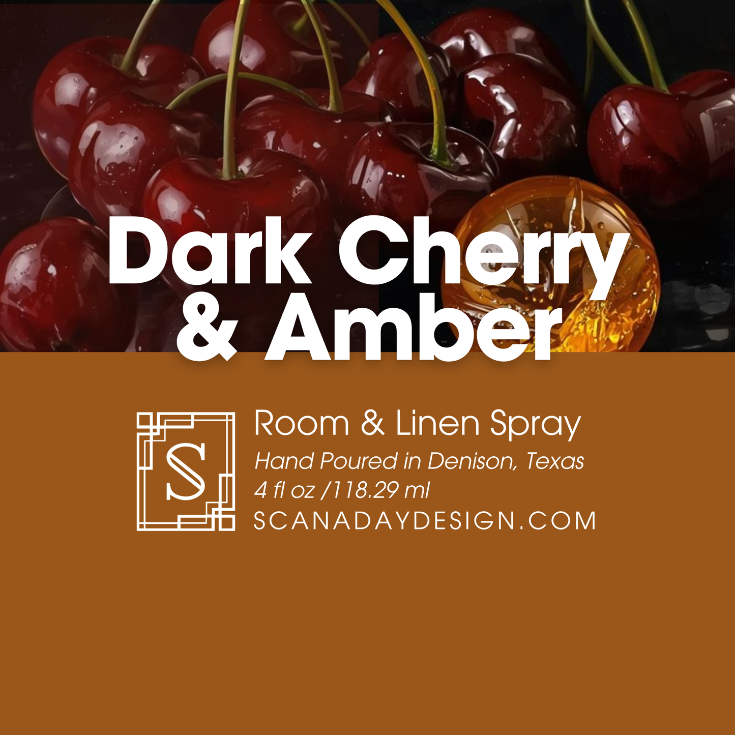 Dark Cherry & Amber | Room & Linen Spray - 4oz