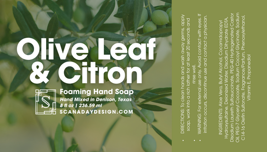 Olive Leaf & Citron | 8oz Foaming Hand Soap